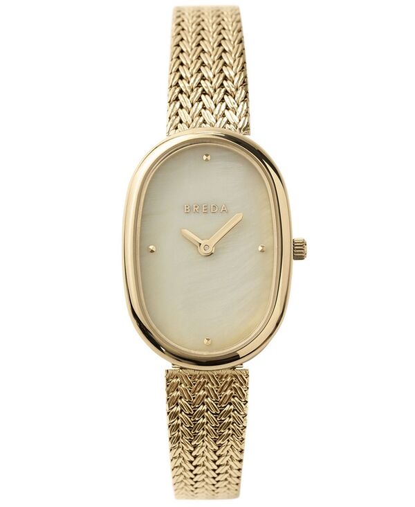 ブレダ レディース アクセサリー 腕時計 メッシュ BREDA Women's 'Jane Tethered' Gold Mesh Bracelet Watch 23mm Gold/Champagne ゴールド|ReVida 店