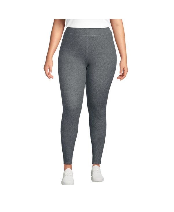 ランズエンド レディース ボトムス カジュアルパンツ プラスサイズ レギンス フリース Lands' End Women's Plusize High Riseriousweats Fleece Lined Pocket Leggings Charcoal heather チャコール