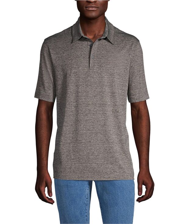 ランズエンド メンズ トップス ポロシャツ Lands' End Men's Rapidry Space Dye Polo Shirt Soapstone space dye