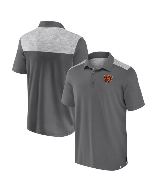 ファナティクス メンズ トップス スポーツシャツ Fanatics Men\u0027s Gray Chicago Bears Long Shot Polo Shirt Gray 薄墨色