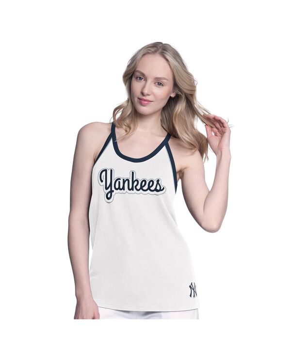 ジースリー フォーハー バイ カール バンクス レディース トップス タンクトップ G-III 4Her by Carl Banks Women'sWhite New York Yankees Curveball Tank Top White ホワイト｜ReVida 店