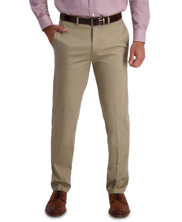 ハガー メンズ ボトムス カジュアルパンツ Haggar Men ’ s Iron Free Premium Khaki Straight-Fit Flat-Front Pant Med Khaki カーキ