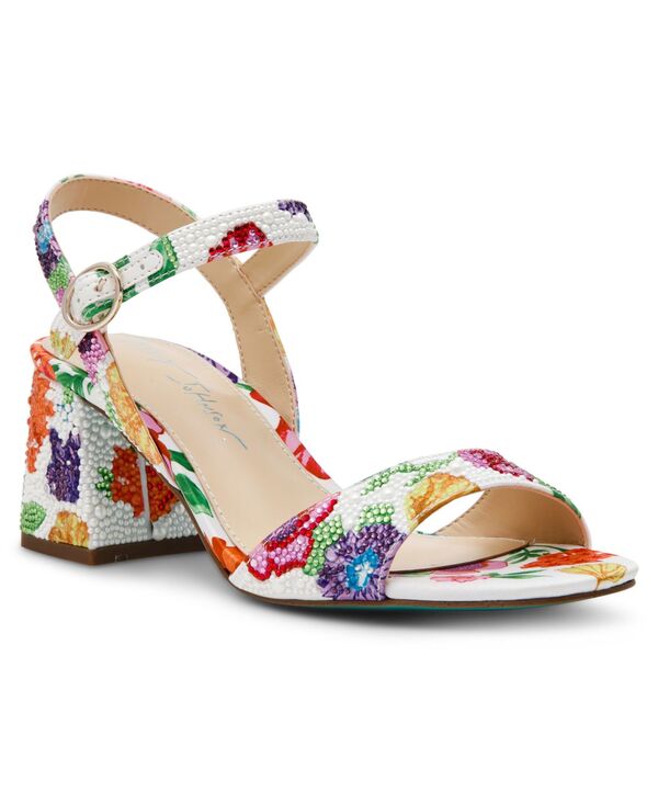 ベッツィジョンソン レディース シューズ サンダル アンクル Betsey Johnson Women's Tamy Ankle Strap Dressandals Bright Multi マルチカラー|ReVida 店