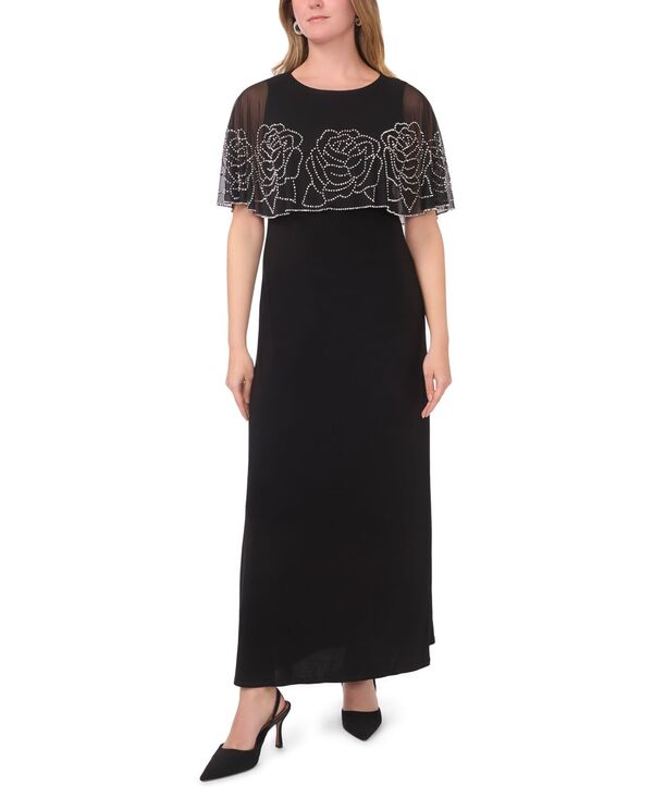 ミスク レディース トップス ワンピース クルーネック プチ マキシ MSK Petite Crewneck Faraj Maxi Dress Black ブラック 25,418円