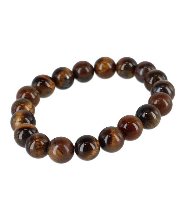 トラファルガー レディース アクセサリー ブレスレット・バングル・アンクレット TRAFALGARaja Tiger Eye Stretch Beaded Bracelet Brown ブラウン