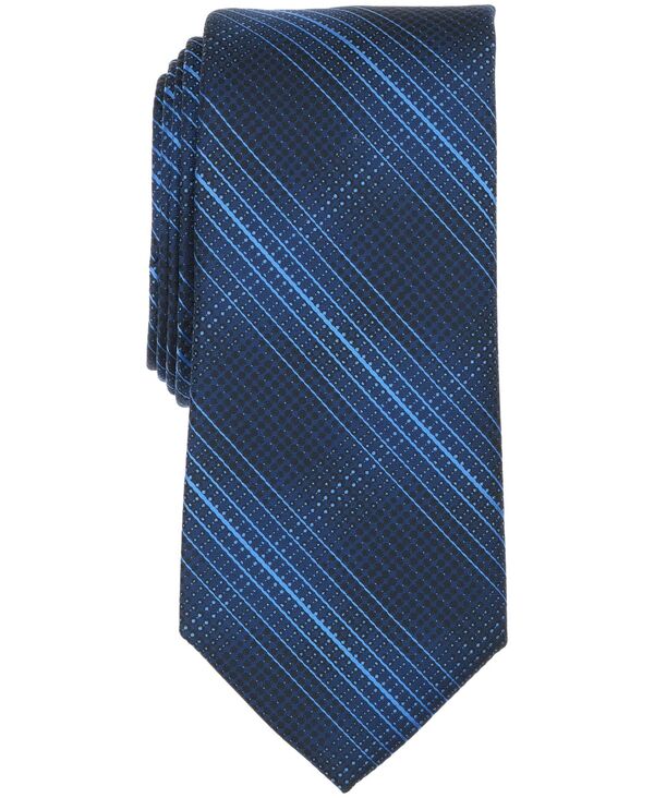 ペリーエリス メンズ アクセサリー ネクタイ Perry Ellis Portfolio Men's Borlan Plaid Tie Navy ネイビー