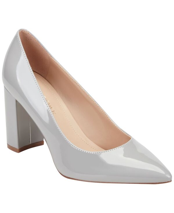 マークフィッシャー レディース シューズ パンプス ヒール Marc Fisher Women's Viviene High Block Heel Pumps Light Grey Patent グレー｜ReVida 店