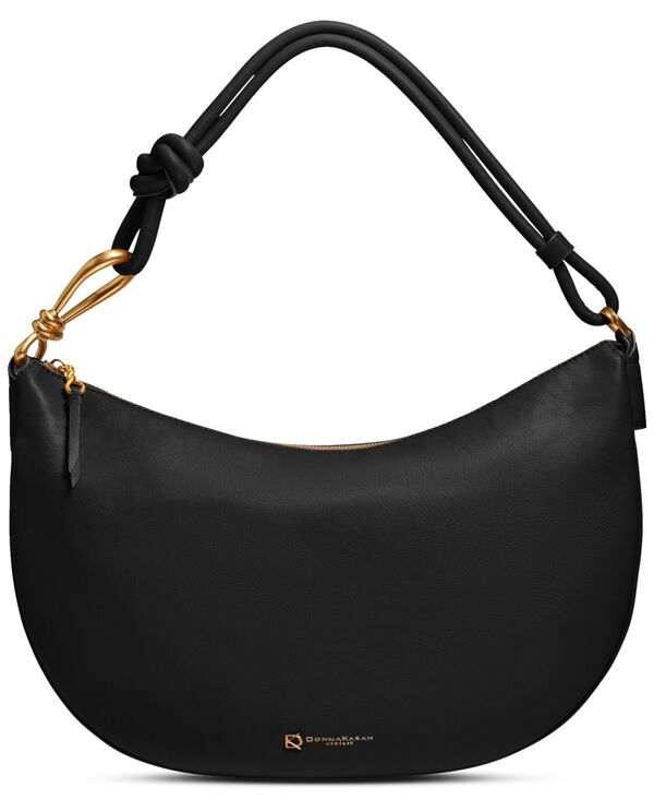 ダナ キャラン ニューヨーク レディース バッグ Donna Karanew York Roslyn Love Knot Shoulder Black/gold ブラック