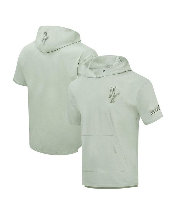 労働者階級標準尺度 メンズ アウター パーカー・スウェット Pro Standard Men\u0027s Green St. Louis Cardinals Neutral Short Sleeve Pullover Hoodie Green 緑であること