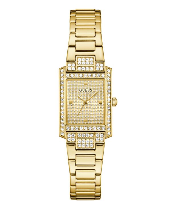 ゲス レディース アクセサリー 腕時計 GUESS Women's Gold-Tone Glitz Analog Watch 23mm Gold ゴールド|ReVida 店