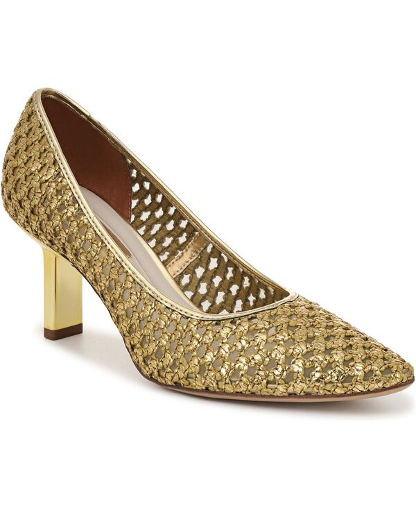 フランコサルト レディース シューズ パンプス Franco Sarto Women\u0027s Julissa Pointed Toe Pump Shoes Gold Woven Faux Raffia ゴールド レディース靴-パンプス-靴