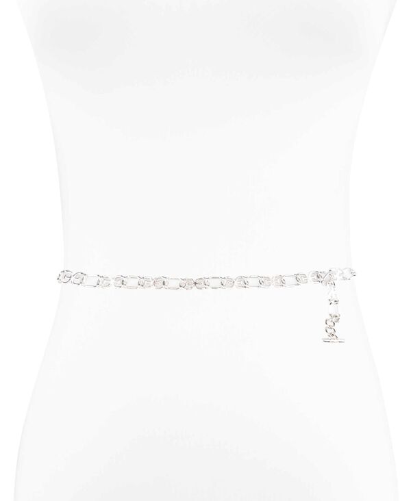 サムエデルマン レディース アクセサリー ベルト ロゴ Sam Edelman Women's Double-E Logo Chain Dress Belt Silver シルバー｜ReVida 店