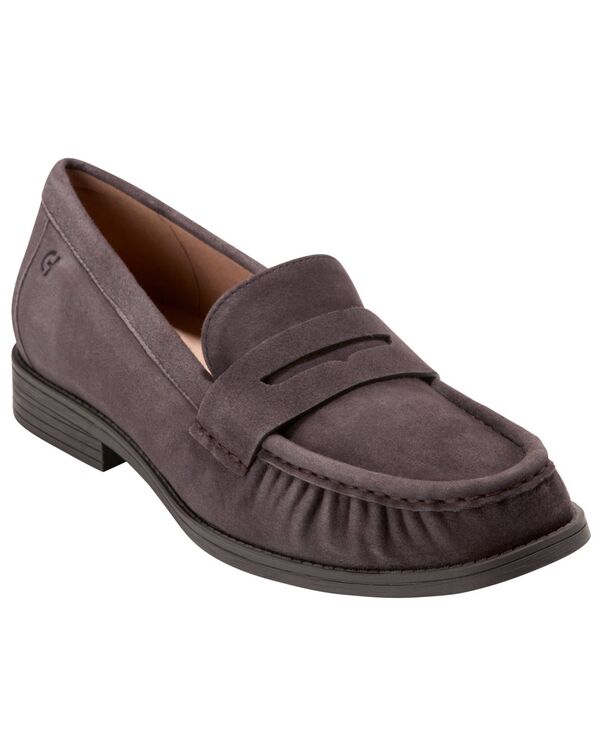 電話を掛けるハーン レディース シューズ パンプス 置き目毛革 Cole Haan Women\u0027stassi Soft Loafers Dark Chocolate Suede 黒茶