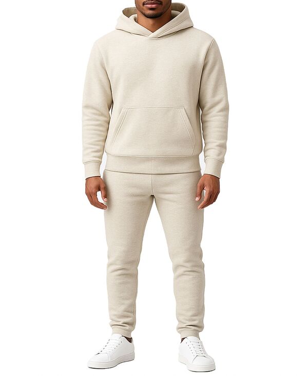 ギャラクシーバイハルビック メンズ アウター パーカー・スウェット パンツ スウェットパンツ Galaxy By Harvic Men's Pull-On Hoodie and Sweatpants 2-Piece Set Light Oatmeal オートミール