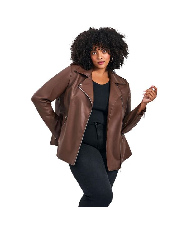 アベニュー レディース アウター ジャケット・ブルゾン レザー AVENUE Women's Jane Leather Jacket Chocolate チョコレート