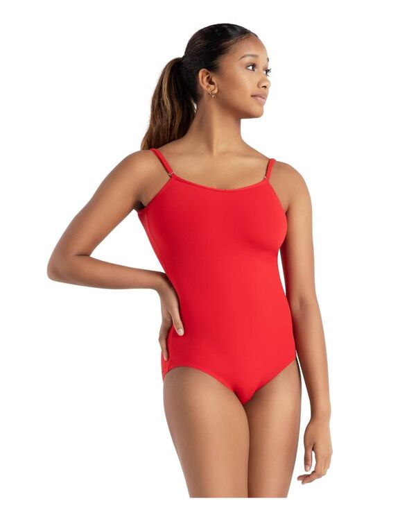 カペジオ レディース トップス シャツ Capezio Women's Team Basics Camisoleotard w/ Adjustable Straps Red レッド