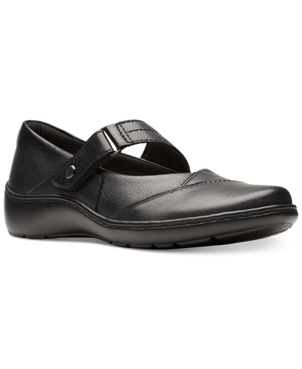 クラークス レディース シューズ パンプス Clarks Women's Cora Gemary Jane Flats Black Leat ブラック