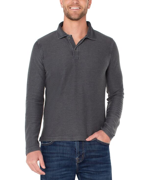 リヴァプール ロサンゼルス メンズ トップス ポロシャツ 長袖 Liverpoolos Angeles Men's Long-Sleeve Polo Shirt Black ブラック
