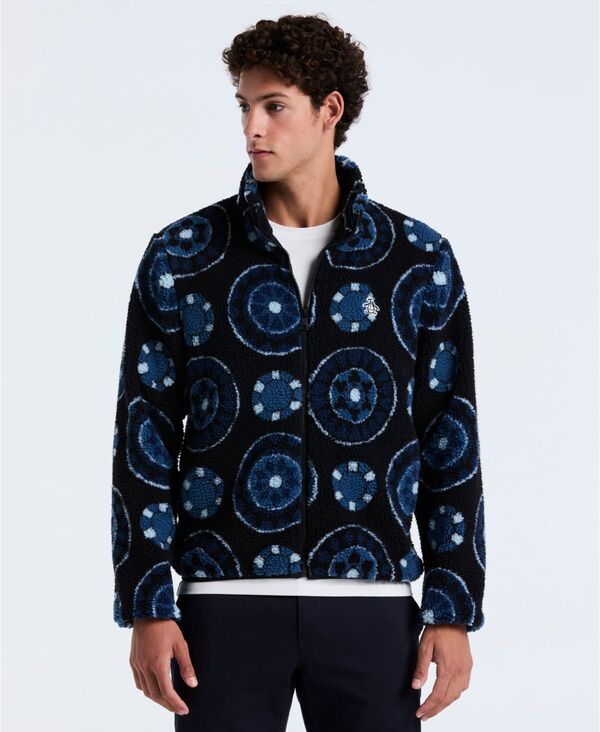 オリジナルペンギン メンズ アウター ジャケット・ブルゾン 長袖 Original Penguin Men's Long-Sleeve Jacket Dark Sapphire サファイア