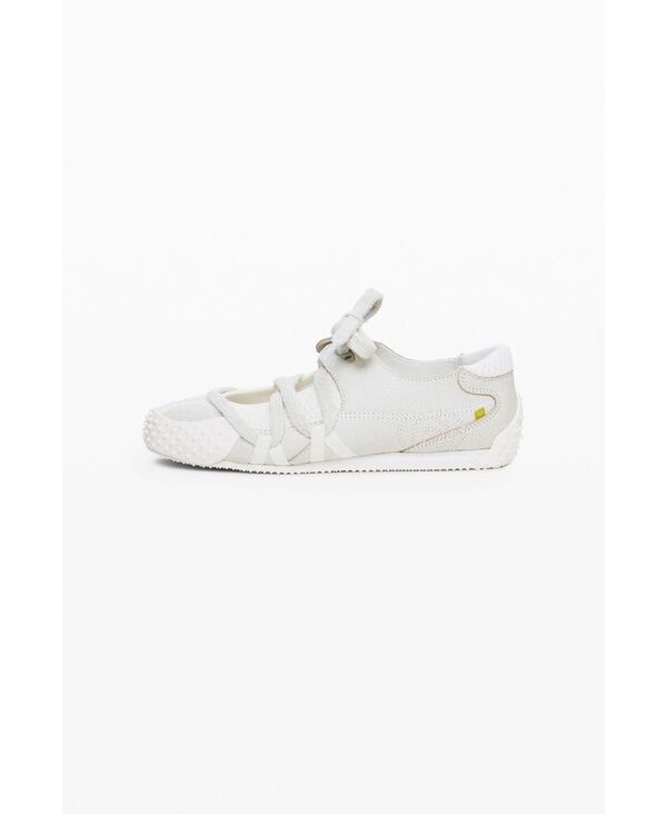 デジグアル レディース シューズ スニーカー Desigual Women's RAW FABRIC SNEAKER Off white オフホワイト