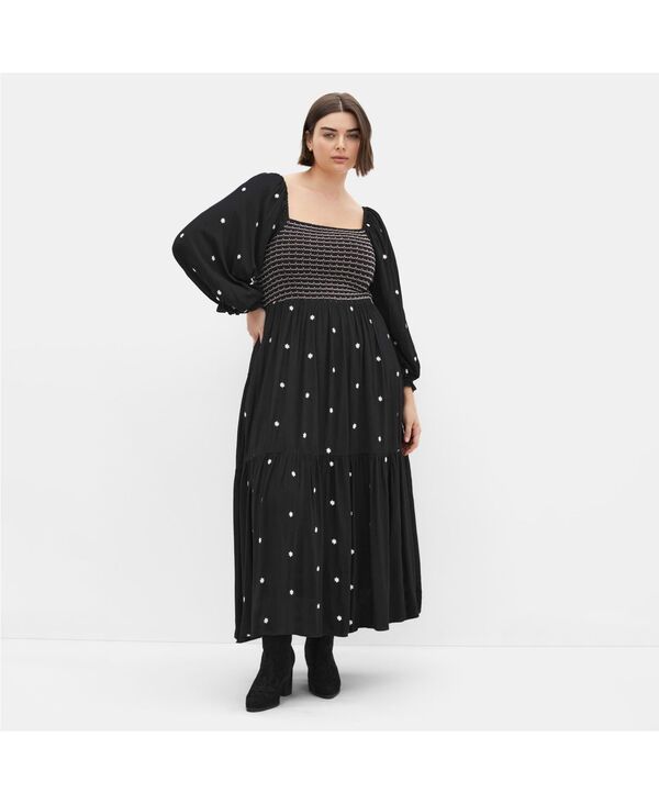 シティーシック レディース トップス ワンピース プラスサイズ CITY CHIC Plusize Kai Dress Black ブラック