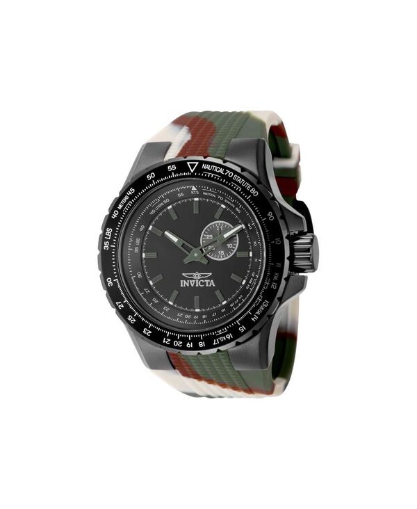 インビクタ メンズ アクセサリー 腕時計 Invicta Men's 49730 Aviator Quartz VD72 Black Dial Watch Assorted pre-pack ブラック