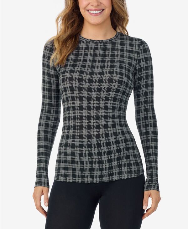 クドルドッズ レディース トップス シャツ 長袖 Cuddl Dudsoftwear with Stretch Long-Sleeve Layering Top Grey Pld グレー