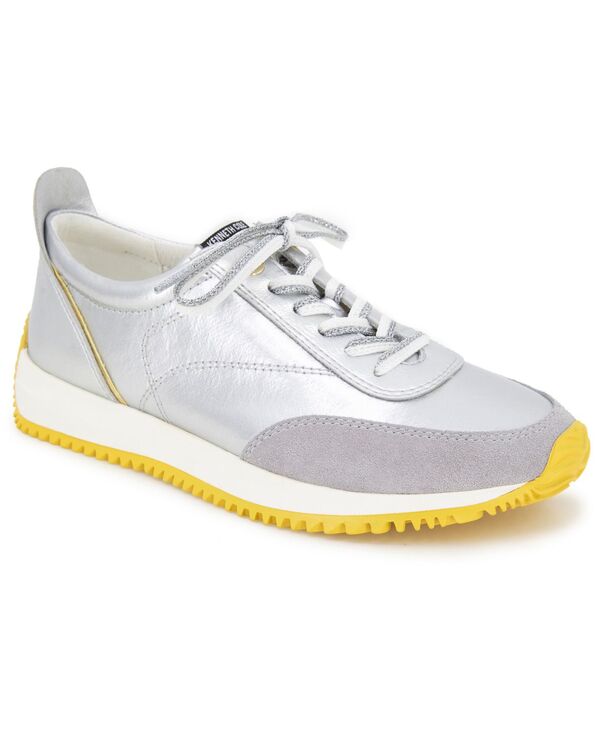 ケネスコール レディース シューズ スニーカー ナイロン スピード競技 Kenneth Cole New York Women\u0027s Jamie Nylon Lace-Up Sneakersilver しろがね色