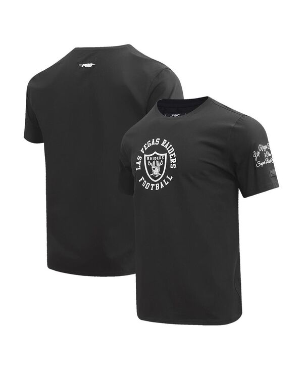 プロスタンダード メンズ トップス Tシャツ Pro Standard Men's Black Las Vegas Raiders Hybrid T-Shirt Black ブラック