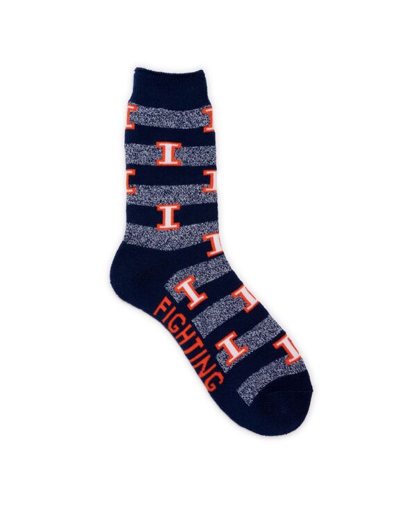 ムクルクス メンズ アンダーウェア 靴下 パイル MUK LUKS Men's Game Day by Unisex Terry Loop Socks. Illinois