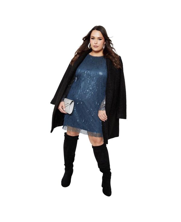 アベニュー レディース トップス ワンピース プラスサイズ AVENUE Women's Plusize Nouveau Nights Dress Teal ティール 16,436円