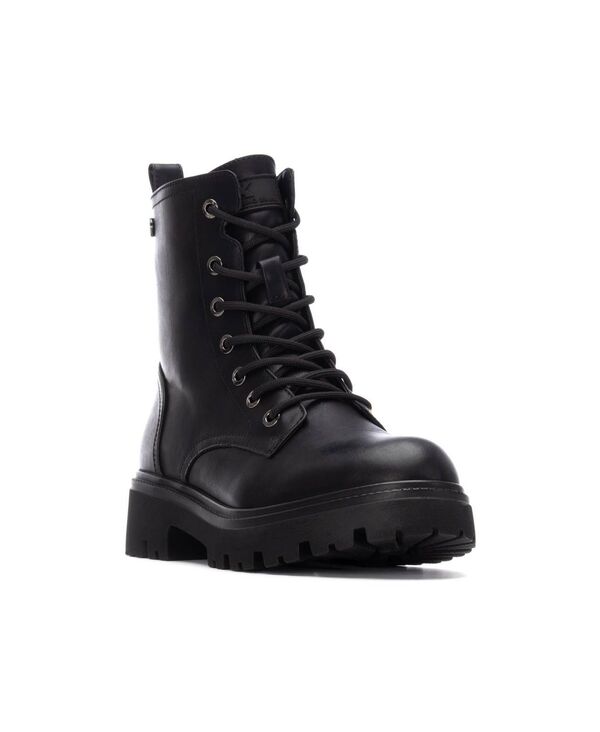 キシタイ レディース シューズ ブーツ・レインブーツ アンクル XTI Women Ankle Combat Booties Black ブラック