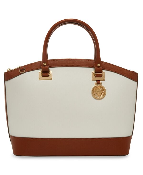 アンクライン レディース バッグ Anne Klein Women's New Recruits Dome Satchel White Multi ホワイト|ReVida 店