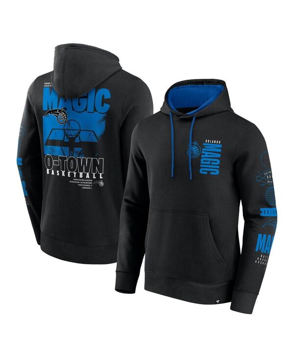 ファナティクス メンズ アウター パーカー・スウェット Fanatics Men's Black Orlando Magic Game Time Crossover Pullover Hoodie Black ブラック