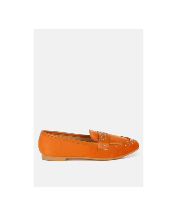 ロンドンラグ レディース シューズ パンプス ローファー London Rag Womens Lumina Penny Strap Studded Loafers Beige/khaki カーキ