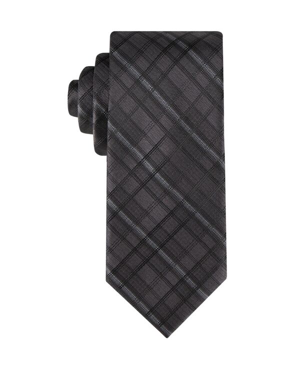 カルバンクライン メンズ アクセサリー ネクタイ Calvin Klein Men's Addison Plaid Tie Gray グレー 9,735円