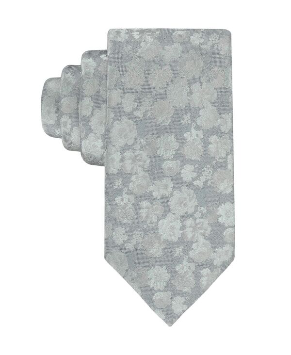 カルバンクライン メンズ アクセサリー ネクタイ フラワー柄 プリント フラワー Calvin Klein Men's Eloise Floral Printie Gray グレー