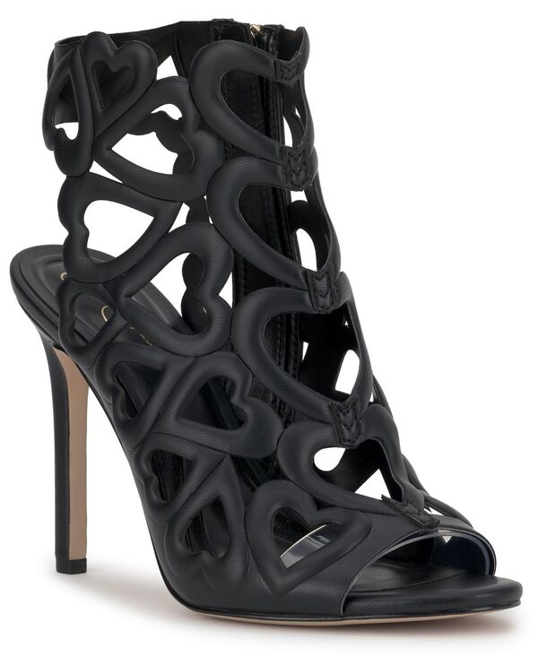 ジェシカシンプソン レディース シューズ ブーツ・レインブーツ ヒール Jessica Simpson Women Jalina Vinyl Heart High-Heel Booties Black ブラック