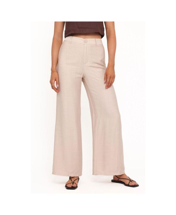 Petal and Pup レディース ボトムス 心地好いズボン下 ワイドレッグ Petal and Pup Women\u0027s Lauren Wide Leg Pant Beige ベージュ パンツ-ボトムス-レディースファッション