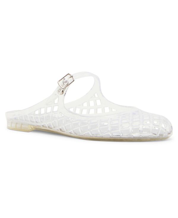 マッデンガール レディース シューズ パンプス Madden Girl Women'safron Caged Jelly Mary-Jane Slip-On Flats Clear｜ReVida 店
