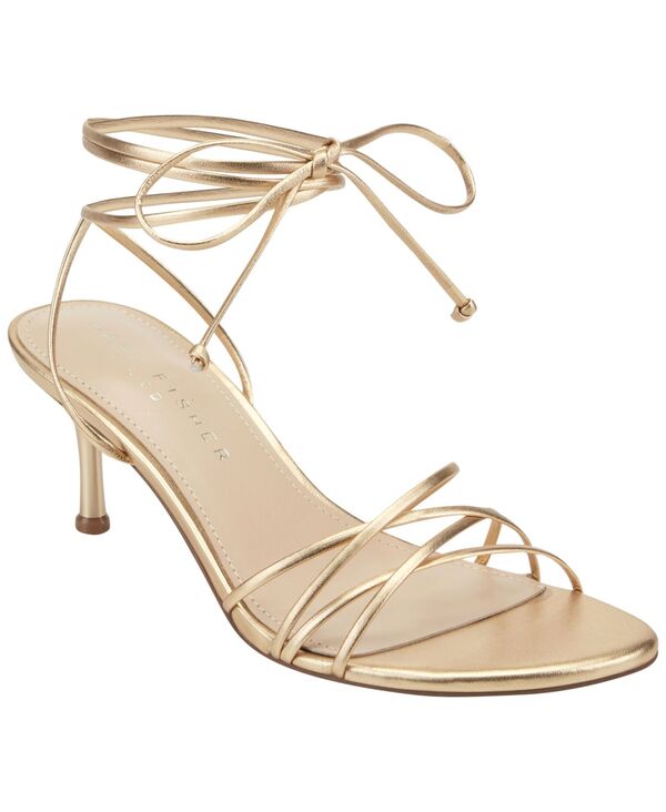 マーク・フィッシャー レディース シューズ サンダル レース Marc Fisher LTD Women's Gineva Lace-Up Dressandals Gold Leather ゴールド
