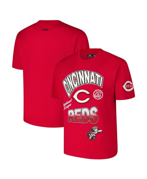 プロスタンダード メンズ トップス Tシャツ Pro Standard Men's Red Cincinnati Reds Turn It Up Dropped Shoulder T-Shirt Red レッド