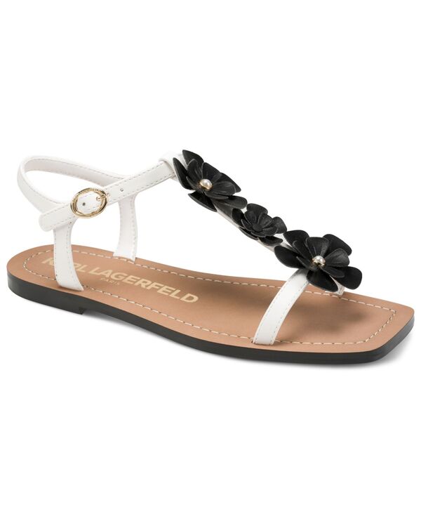 カール ラガーフェルド レディース シューズ サンダル KARLAGERFELD PARIS Women's Margate Flat Sandals Bright White ホワイト