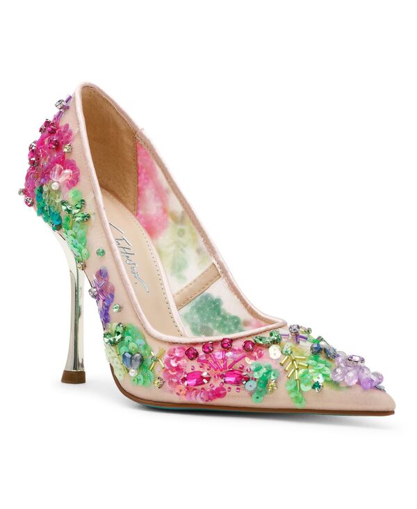 ベッツィジョンソン レディース シューズ パンプス メッシュ Betsey Johnson Women\u0027s Netta Mesh Slip-On Pumps Nude Multi マルチ色つや