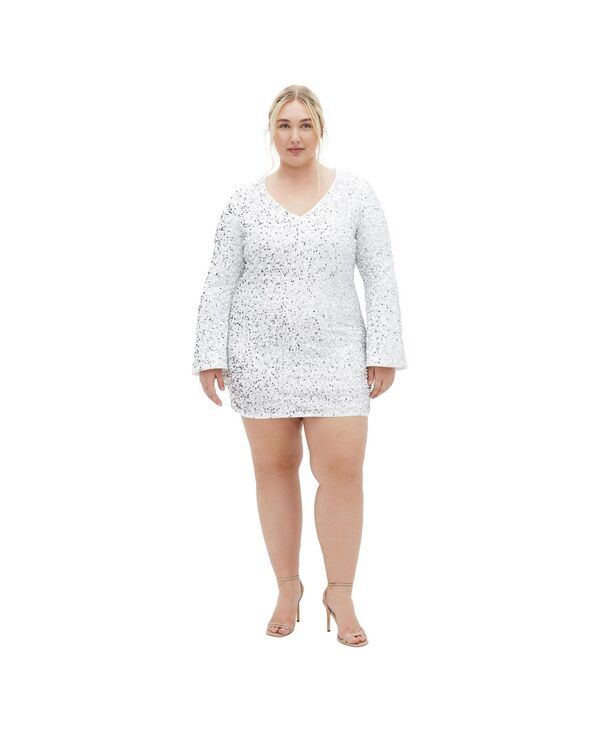 シティーシック レディース トップス ワンピースパンコール CITY CHIC Women'sequineptune Dressilver シルバー 18,485円