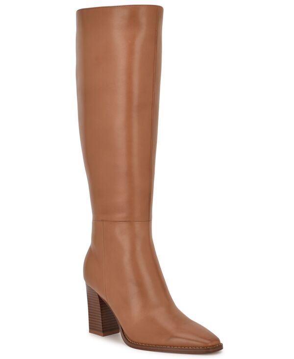 ナインウェスト レディース シューズ ブーツ・レインブーツ トール レザー Nine West Women's Zazz Talleather Dress Boots Regular & Wide Calf Carameleather