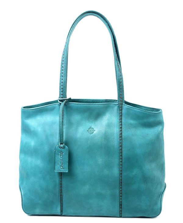 人気ショップが最安値挑戦 楽天市場 オールドトレンド レディース トートバッグ バッグ Dancing Leather Tote Bag Aqua Revida 楽天市場店 売れ筋 Www Megamindonline Com
