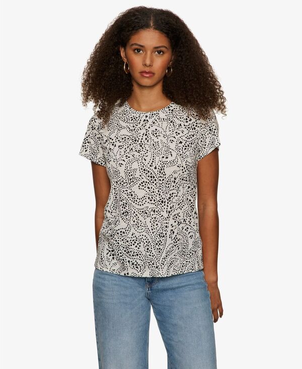 サンクチュアリー レディース トップス シャツ Sanctuary Women's Perfect Pull On T-Shirt Echo Paisley