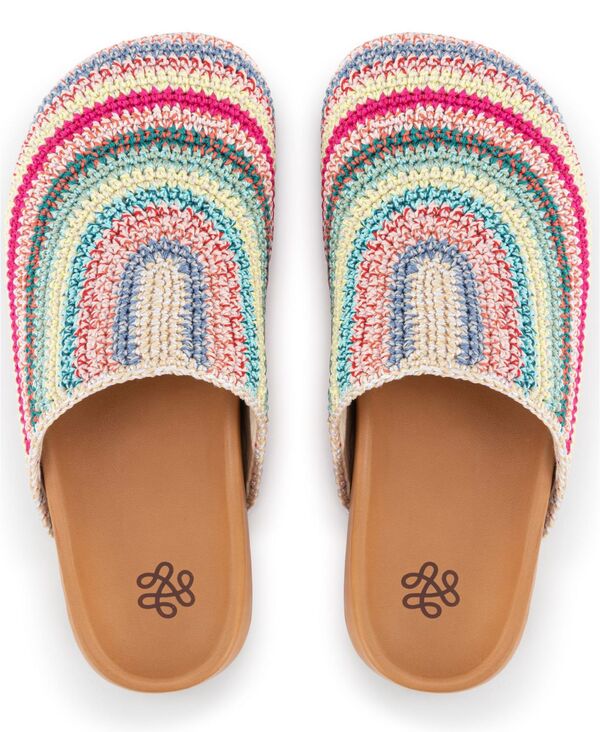 ザサック レディース シューズ サンダル The Sak Women Bolinas Hand-Crocheted Clog Eden stripe ストライプ