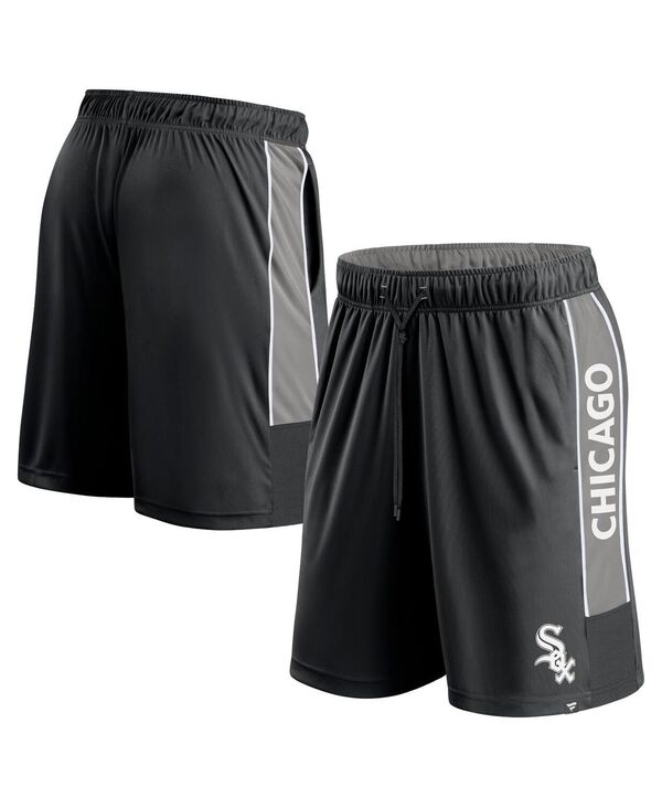 ファナティクス メンズ ボトムス ハーフパンツ・ショーツ ショートパンツ Fanatics Men's Black Chicago White Sox Win the Match Defender Shorts Black Gray ブラック